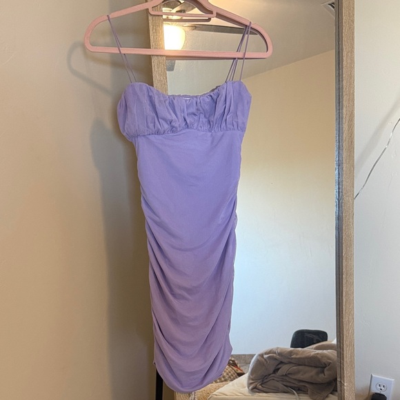 Princess Polly Lavender Ruched Mini Dress - Picture 3 of 3